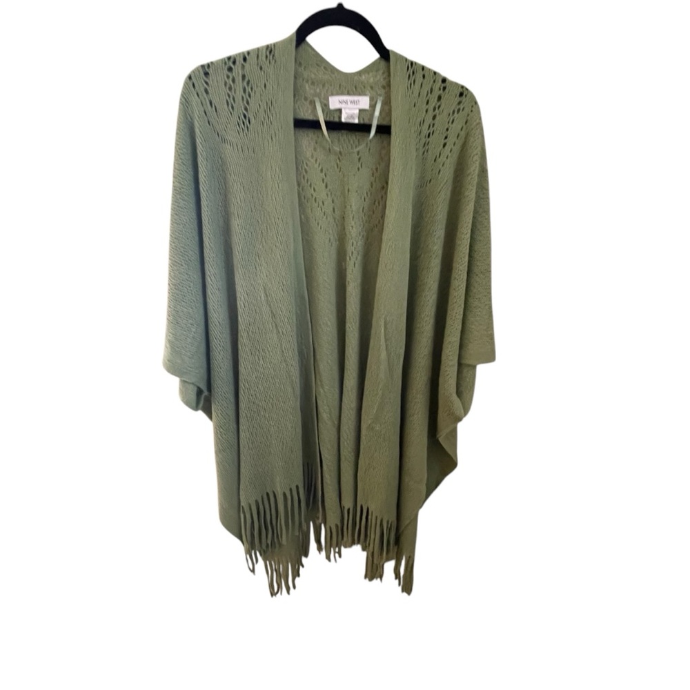 Nine West Green Ruana (Topper Wrap) - OS